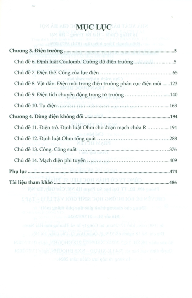 CHUYÊN ĐỀ BỒI DƯỠNG HỌC SINH GIỎI VẬT LÍ LỚP 11 - TẬP 2 (Theo chương trình GDPT mới)